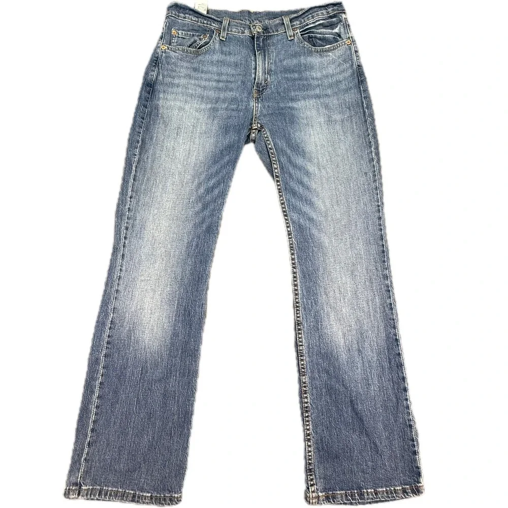 Levi's 527 Slim Bootcut Jeans Mens 33x30 Blue Low Rise Denim 05527-0685